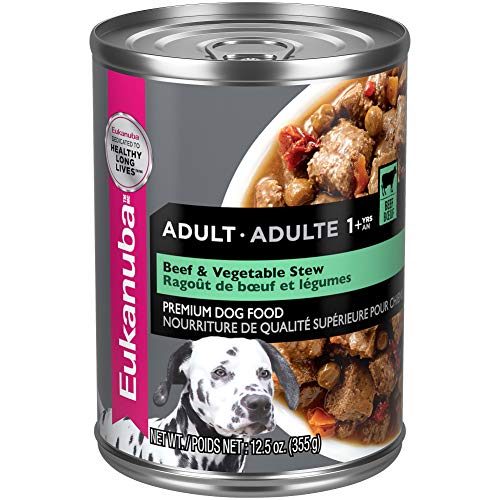 Eukanuba Beef & Vegetable Stew Adult Wet Dog Food, (12) 12.5 oz Cans