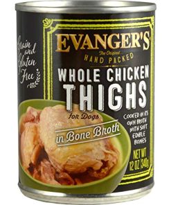 Evanger’s Hand-Packed Whole Chicken Thighs Canned Dog Food 12/12-oz cans