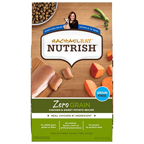 Rachael Ray Nutrish Zero Grain Dry Dog Food, Chicken & Sweet Potato Recipe, 13 Pound Bag