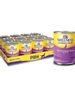 Wellness Complete Health Natural Wet Canned Dog Food, Senior Chicken & Sweet Potato, 12.5-Ounce Can (Pack of 12)