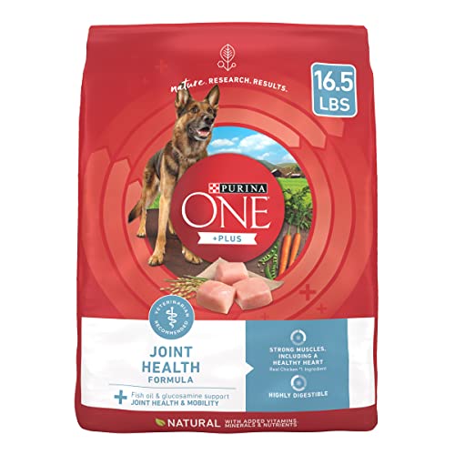 Purina ONE Plus Joint Health Formula Natural with Added Vitamins, Minerals and Nutrients Dry Dog Food – 16.5 lb. Bag