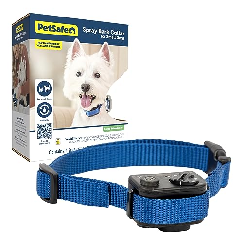 PetSafe Elite Little Dog Spray Bark Collar for Small Dogs from 8 lbs to 55 lbs – Smallest Collar Option – Citronella Spray – No Barking Control Device – PBC00-11283