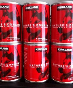 24 (13.2 Oz Each) Cans Nature’s Domain Kirkland Turkey and Pea Stew Dog Food