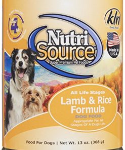 Tuffy’S Pet Food 131302 Tuffy Nutrisource 12-Pack Lamb And Rice Canned Food For Dogs, 13-Ounce