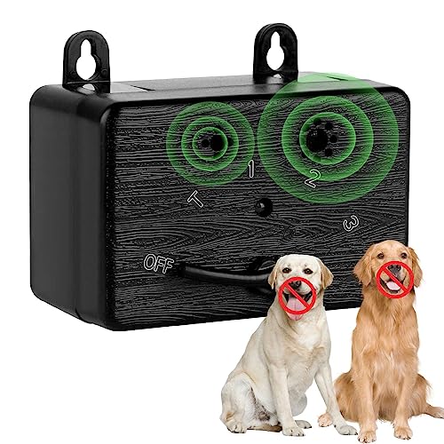 Anti Barking Device, Ultrasonic Dog Barking Device with 4 Adjustable Modes, 50FT Bark Control Device to Stop Dogs from Barking, Waterproof Ultrasonic Dog Bark Deterrent, Safe for Both Dogs & People