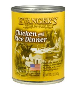Evangers Classic Chicken And Rice Dinner For Dogs, 12 Pack, 13-Ounce Cans (10118)