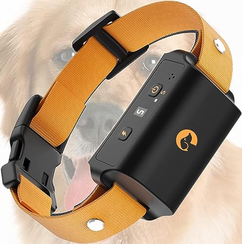 Dog Bark Collar -Anti Automatic Barking Training Shock Collar with 3 Adjustable Sensitivity and 7 Intensity Beep Vibration for Small Medium Large Dogs GU-08