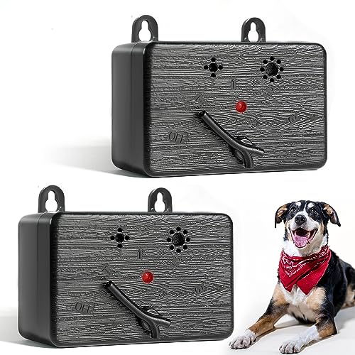 HoundPaws 2 Pack Anti Barking Device for Dogs, Bark Deterrent Outdoor/Indoor, Dog Silencer, 4 Modes Switchable Barking Controller, Suitable for All Dogs