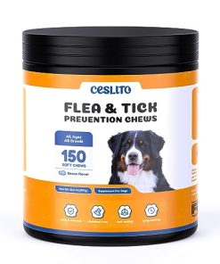 150 PCS Flea and Tick Prevention for Dogs Chewables, Pest Control & Natural Defense, All Breeds and Ages